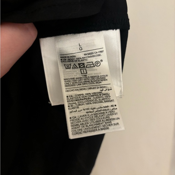 Black Ruffled Sleeve Blouse - Picture 3 of 3